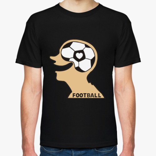 Футболка с принтом I LOVE FOOTBALL