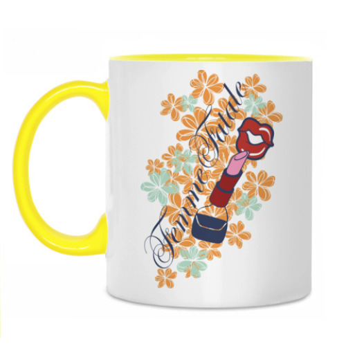 Кружка с принтом Красотка