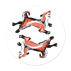 Собака в японском стиле