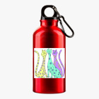 Металлическая бутылка 400 мл UV-DTF