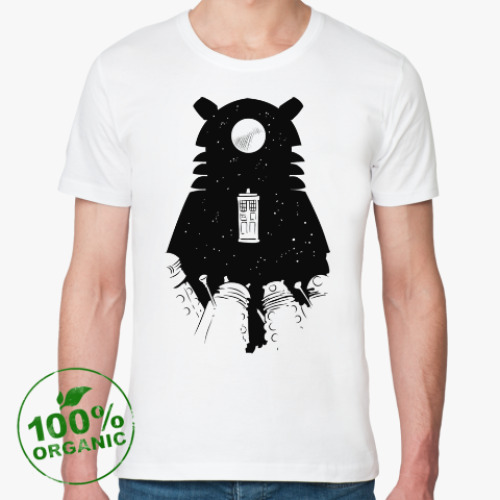 Футболка из органик-хлопка с принтом Доктор Кто