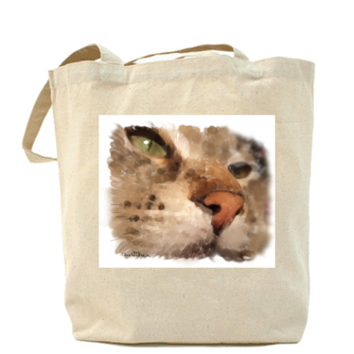 Сумка шоппер с принтом Котяра