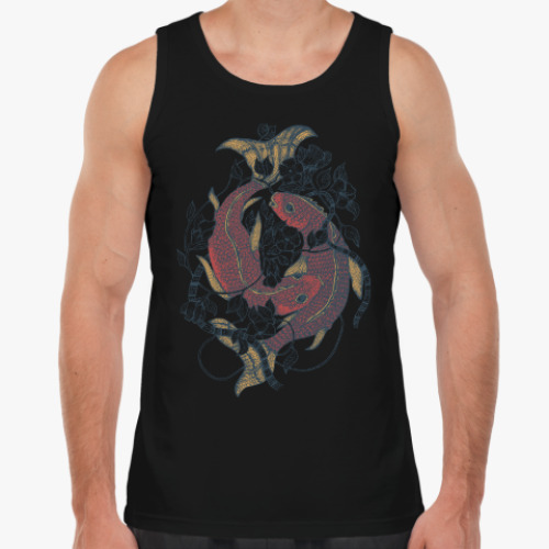 Майка с принтом Carps