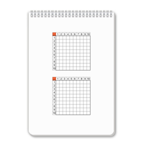 Блокнот с принтом Морской боевой