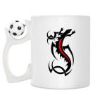 Кружка с футбольным мячиком