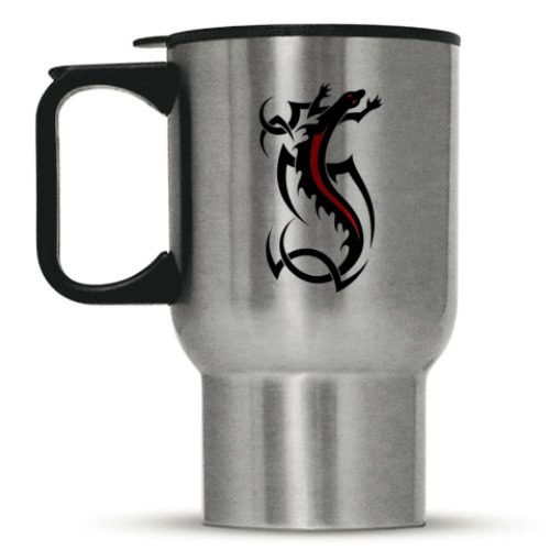 Кружка-термос с принтом Ящерица