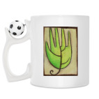 Кружка с футбольным мячиком