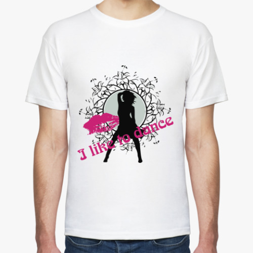 Футболка с принтом I like to dance