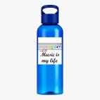 Прозрачная спортивная бутылка