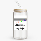 Банка с бамбуковой крышкой