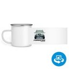 Кружка металлическая белая (круговая запечатка)