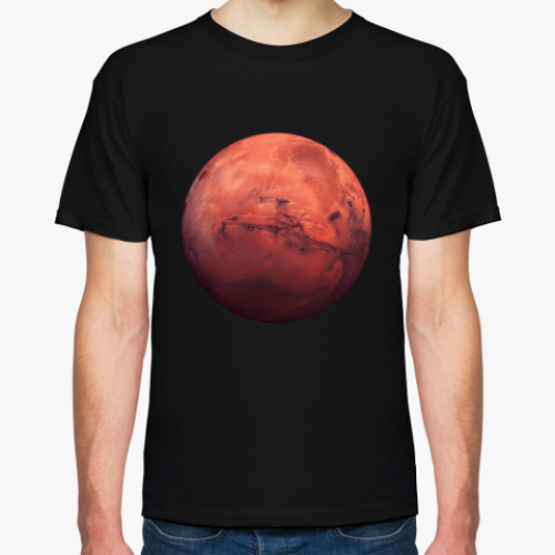 Футболка с принтом  Красная Планета