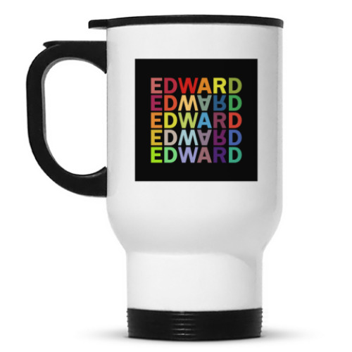 Кружка-термос с принтом Edward