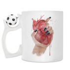 Кружка с футбольным мячиком