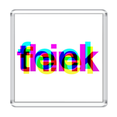 Магнит с принтом  THINK / FEEL