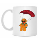 Пряничный человечек прыжок с парашютом