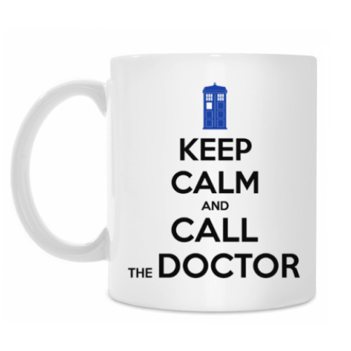 Кружка с принтом KEEP CALM and DOCTOR WHO