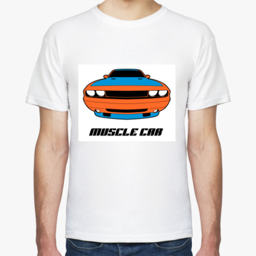 Футболка с принтом Muscle car
