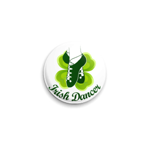 Значок 25мм с принтом Irish Dancer