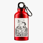 Металлическая бутылка 400 мл UV-DTF