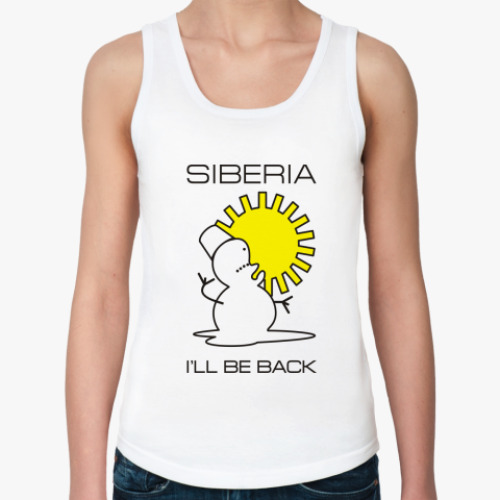 Женская майка с принтом Snowminator TankTop
