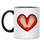 Кружка двухцветная