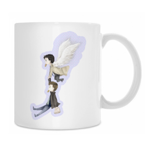 Кружка с принтом 'Дин и Кастиель'