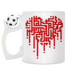 Кружка с футбольным мячиком