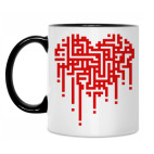 Кружка двухцветная