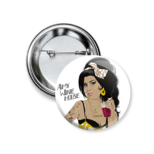 Значок 37мм с принтом Amy