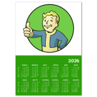 Календарь A3 2026, зеленый Fallout