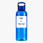 Прозрачная спортивная бутылка