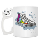 Кружка с футбольным мячиком