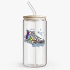 Банка с бамбуковой крышкой