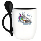 Кружка с ложкой