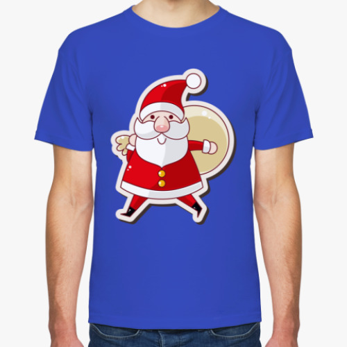 Футболка с принтом FUNNY SANTA