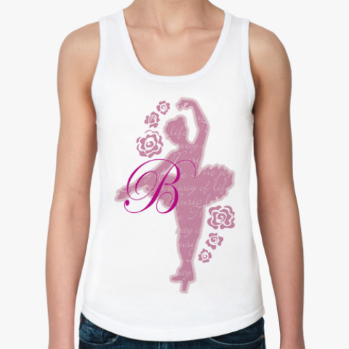 Женская майка с принтом  Балерина