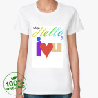 Женская футболка органик