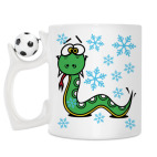 Кружка с футбольным мячиком