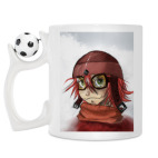 Кружка с футбольным мячиком