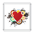 Магнит 6.5 x 6.5 см Сердце