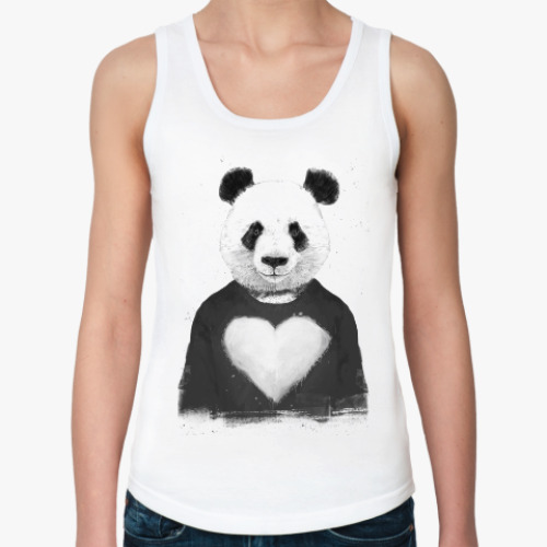 Женская майка с принтом Панда