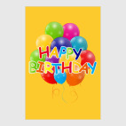 Постер 40 х 60 см Happy Birthday