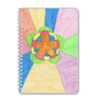 Тетрадь А5 'Яркий цветок'