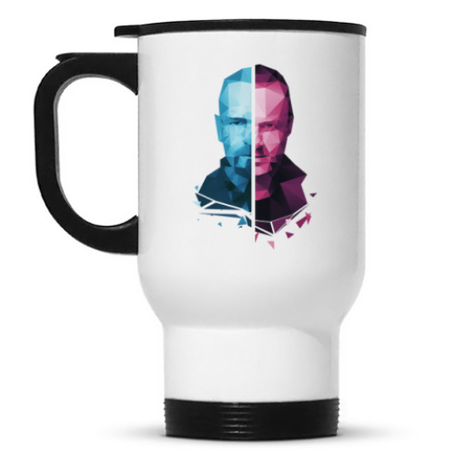 Кружка-термос с принтом Walter White and Jesse Pinkman