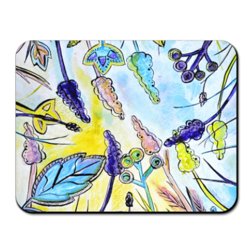 Коврик для мыши с принтом Весенний сад