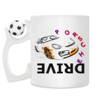 Кружка с футбольным мячиком