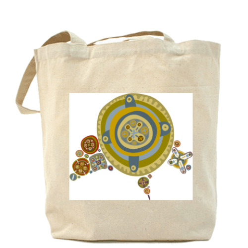 Сумка шоппер с принтом Этно