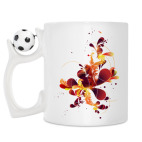 Кружка с футбольным мячиком