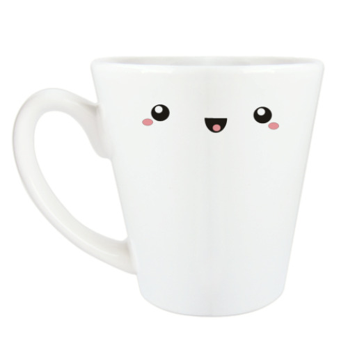 Чашка Латте с принтом Кавай